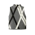 ME+EM Straight Knit Vest in Grey Multi