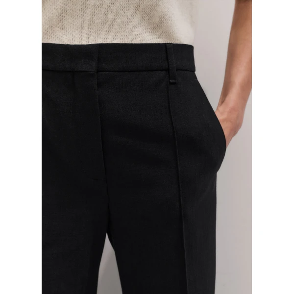 ME+EM Straight-Leg Trouser in Black