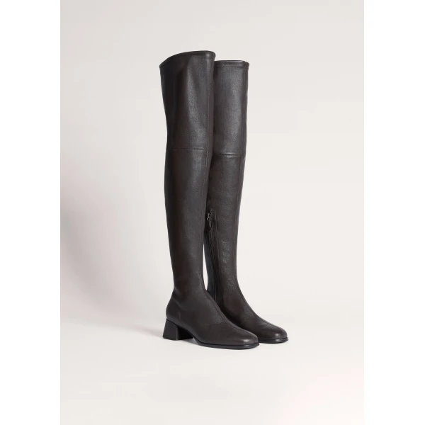 ME+EM Stretch Over-Knee Boot in Dark Chocolate