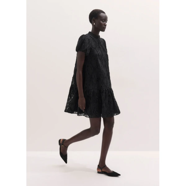 ME+EM Swing Mini Dress in Black, view 2 | Mini Dresses | Luxury Shoes 