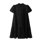 ME+EM Swing Mini Dress in Black | Mini Dresses | Luxury Shoes 