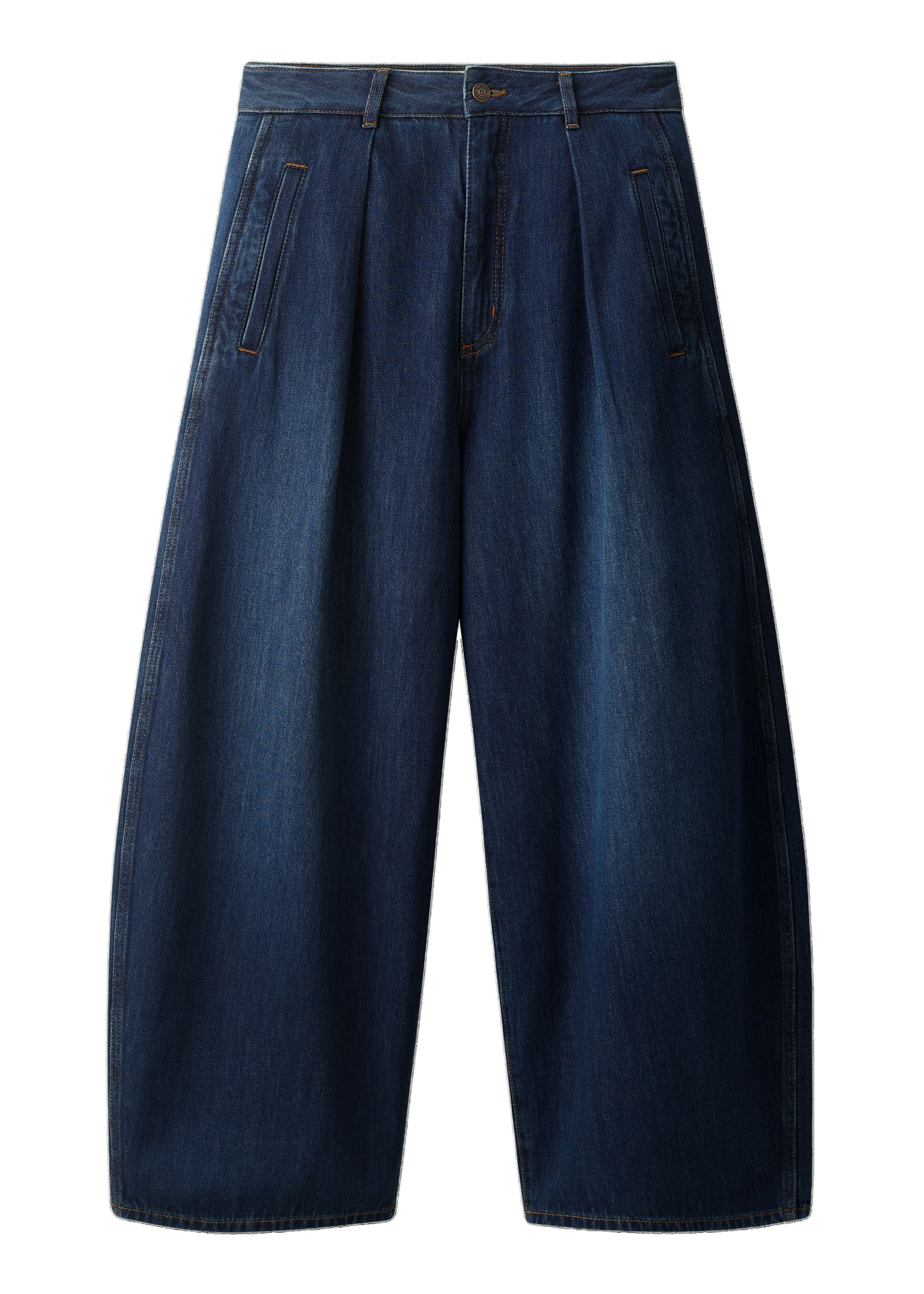 ME+EM Tailored Barrel Jean in Authentic Dark Wash | Pants | Luxury Shoes ME+EM Tailored Barrel Jean in Authentic Dark Wash