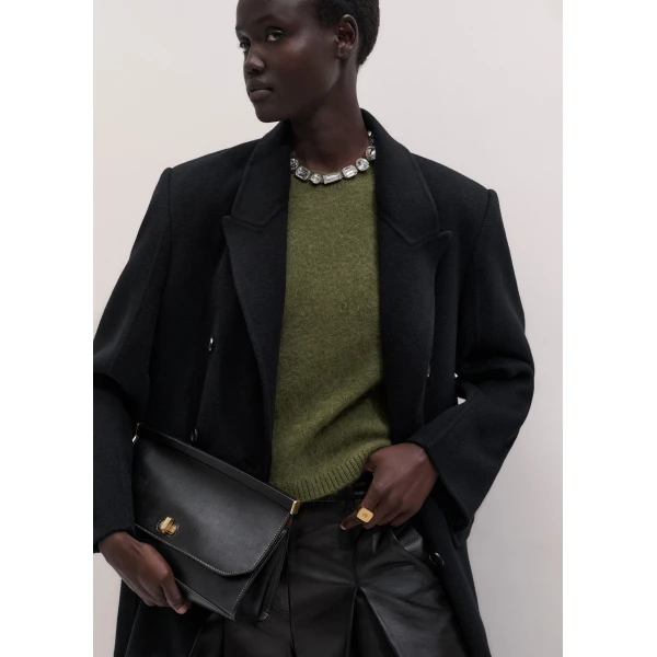 ME+EM Tailored Oversized Coat in Black