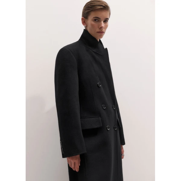 ME+EM Tailored Oversized Coat in Black