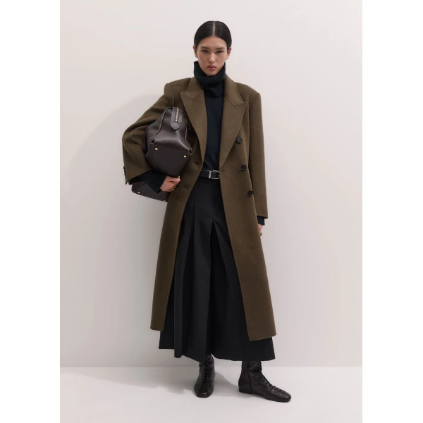 ME+EM Tailored Oversized Coat in Bronzed Brown