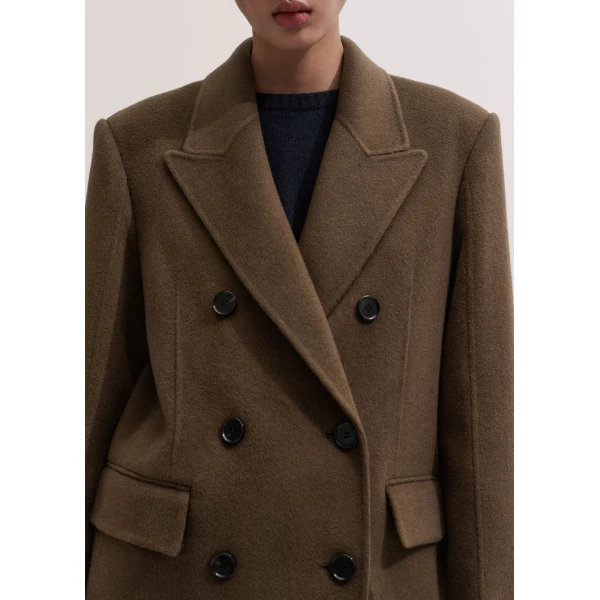 ME+EM Tailored Oversized Coat in Bronzed Brown