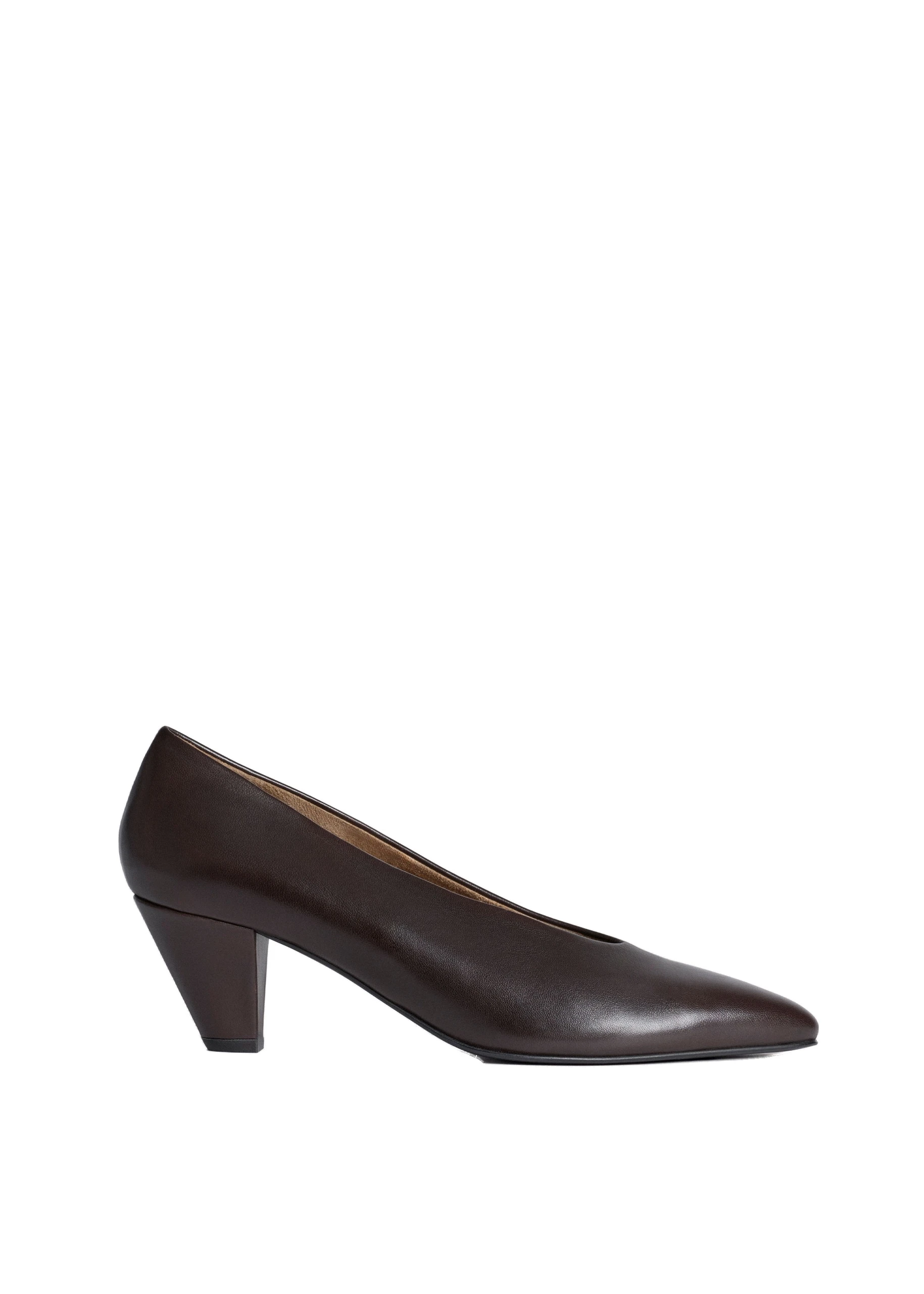 ME+EM Taper Heel Pump in Black Brown | Shoes | Luxury Shoes ME+EM Taper Heel Pump in Black Brown