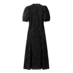 ME+EM Textured Tulle Fit + Flare Maxi Dress in Black | Maxi Dresses | Luxury Shoes 
