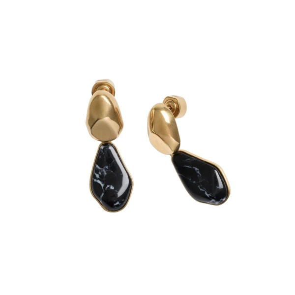 ME+EM Transformer Earrings in Gold Toned