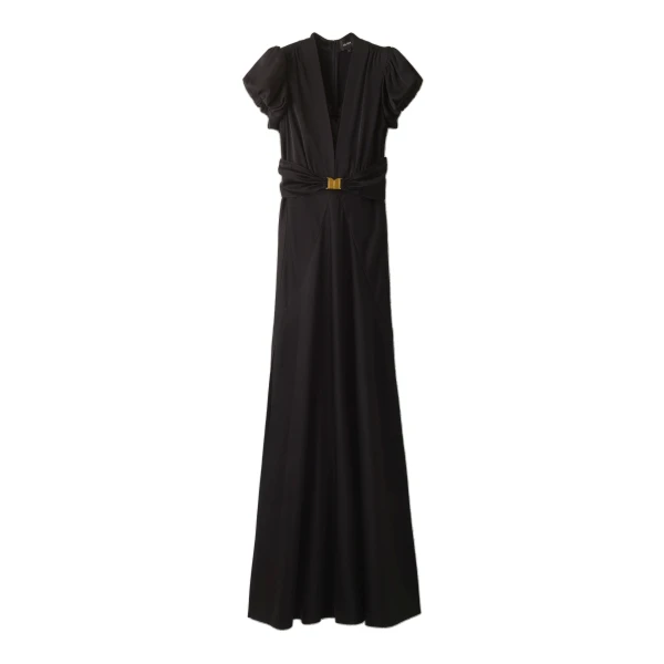 ME+EM Transformer Gown in Black