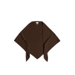 ME+EM Triangle Knit Scarf in Bronzed Brown