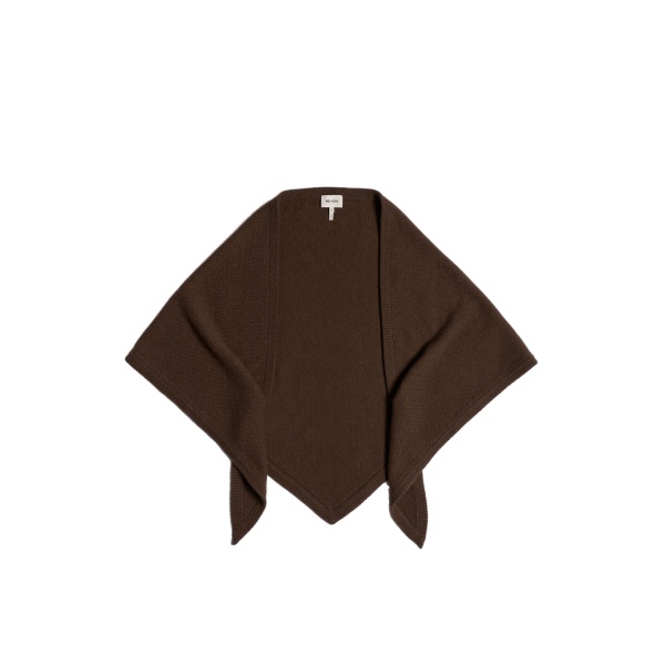 ME+EM Triangle Knit Scarf in Bronzed Brown
