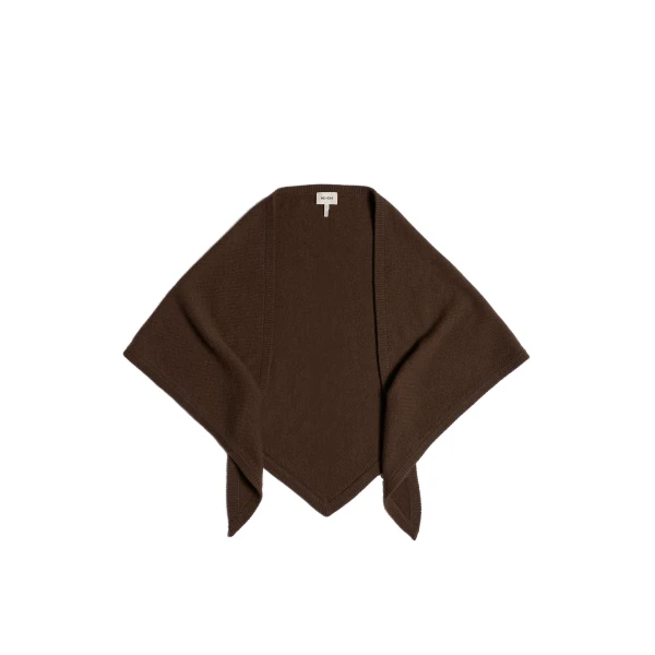 ME+EM Triangle Knit Scarf in Bronzed Brown