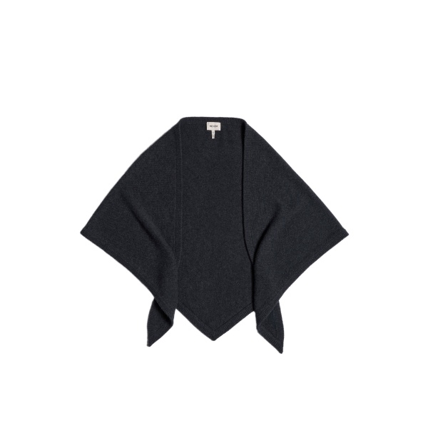 ME+EM Triangle Knit Scarf in Charcoal Mélange