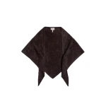 ME+EM Triangle Knit Scarf in Dark Chocolate Brown | Scarves | Luxury Shoes 