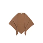 ME+EM Triangle Knit Scarf in Deep Camel