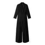 ME+EM Tux Ultra Wide Jumpsuit in Black | Dresses | Luxury Shoes 