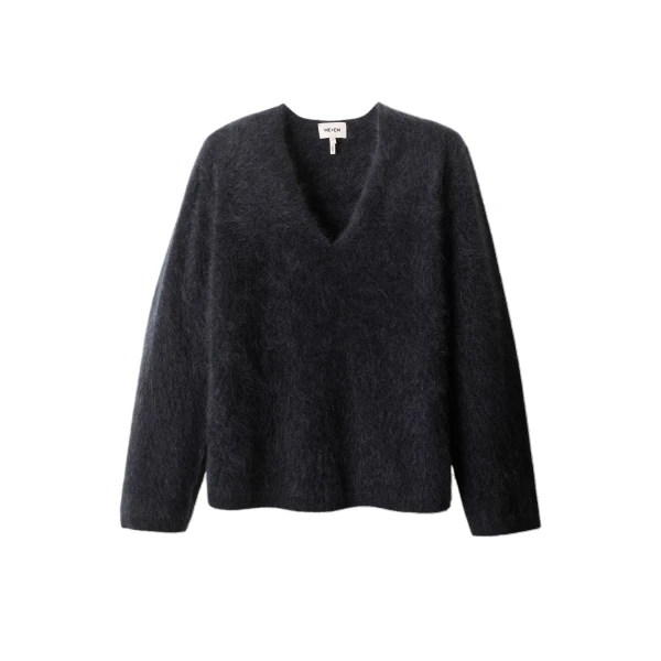 ME+EM Ultimate Boyfriend Jumper in Charcoal Mélange | Sweaters | Luxury Shoes 