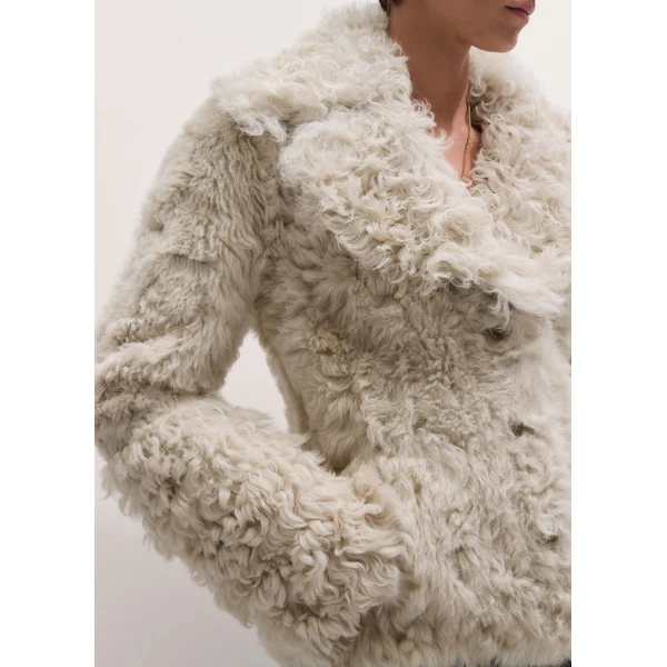 ME+EM Ultra Luxe Jacket in Cream, view 3 | Jackets | Luxury Shoes 