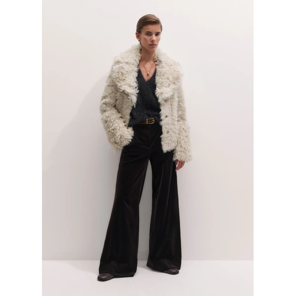 ME+EM Ultra Luxe Jacket in Cream, view 4 | Jackets | Luxury Shoes 