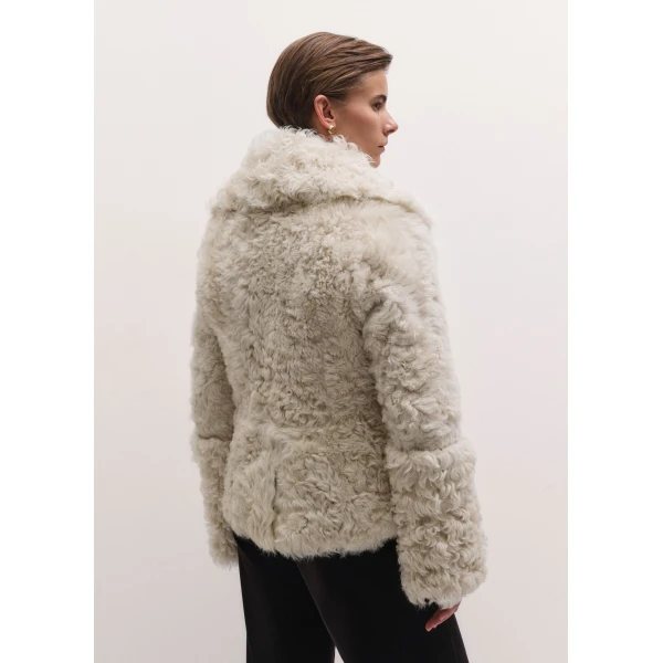 ME+EM Ultra Luxe Jacket in Cream, view 5 | Jackets | Luxury Shoes 