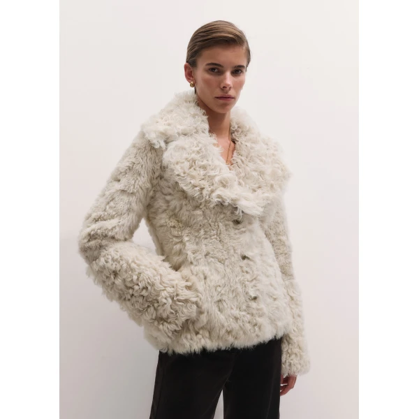 ME+EM Ultra Luxe Jacket in Cream, view 6 | Jackets | Luxury Shoes 