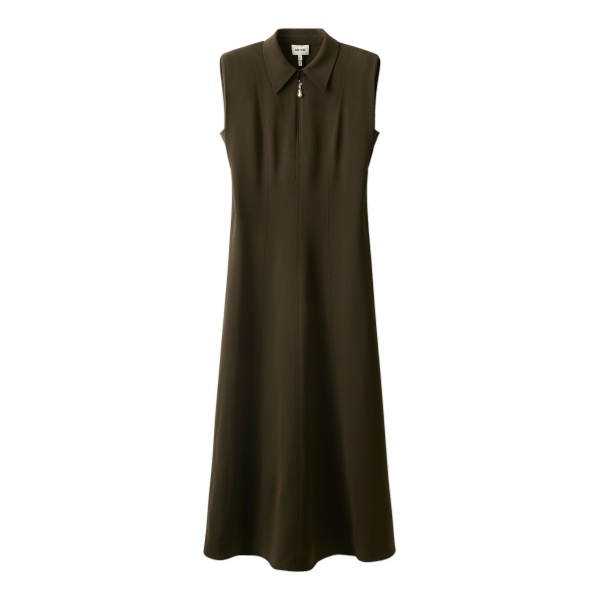 ME+EM Utility Maxi Dress in Rich Olive Green