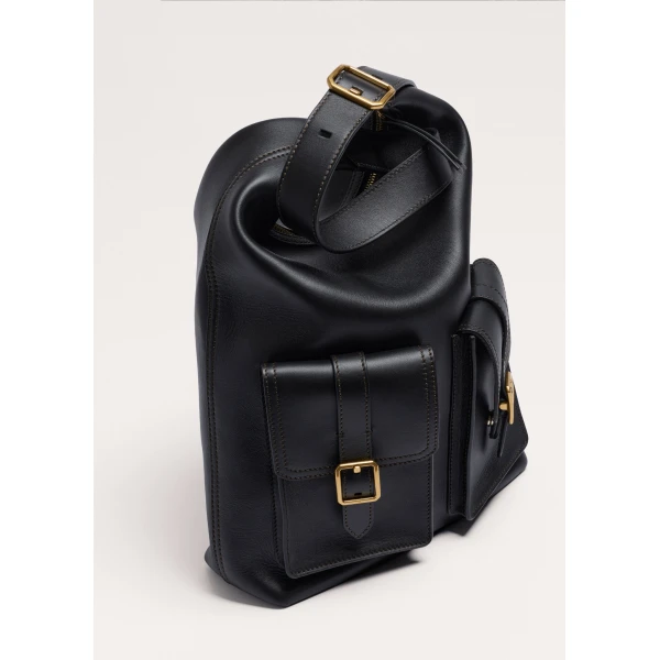 ME+EM Utility Shoulder Bag in Black Brown, view 4 | Shoulder & Crossbody Bags | Luxury Shoes 