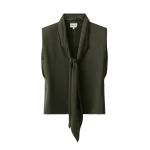 ME+EM V-Neck Evening Tank in Bay Green | Tops | Luxury Shoes 