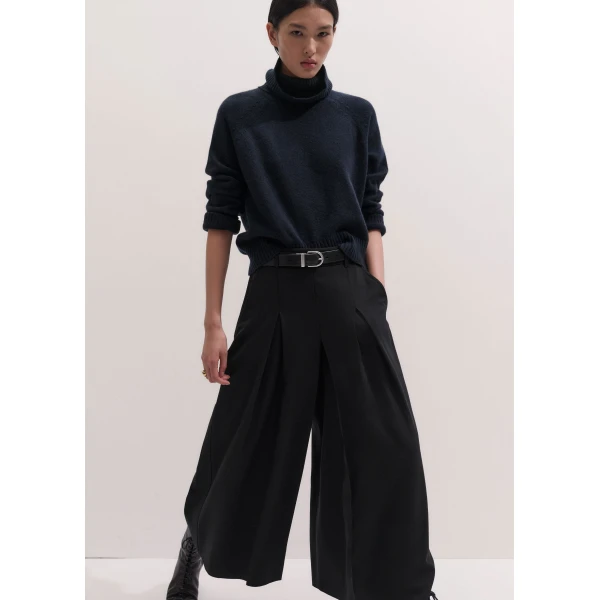 ME+EM Very Wide Culotte in Black