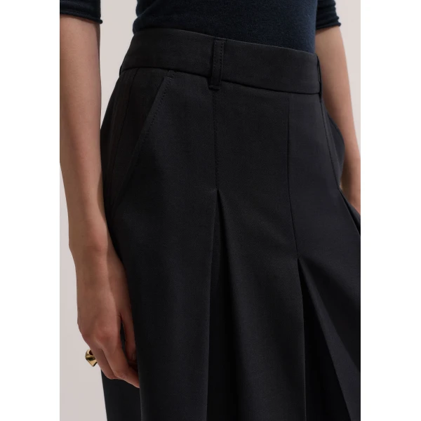 ME+EM Very Wide Culotte in Black