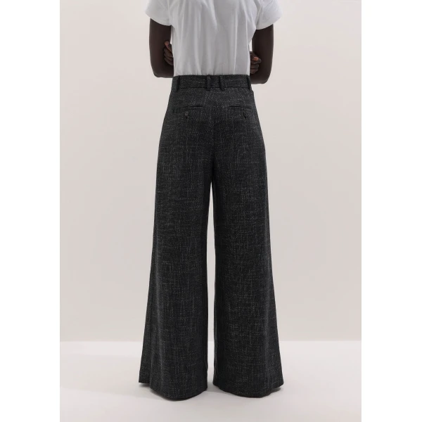ME+EM Very Wide-Leg Trouser in Charcoal Grey