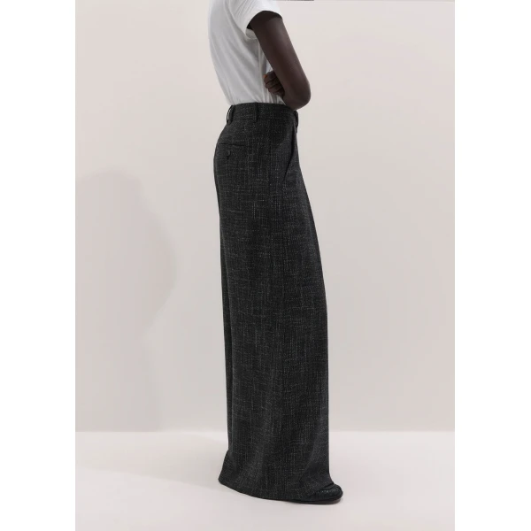 ME+EM Very Wide-Leg Trouser in Charcoal Grey