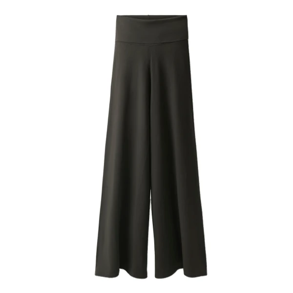 ME+EM Very Wide Palazzo Pant in Rich Olive Green