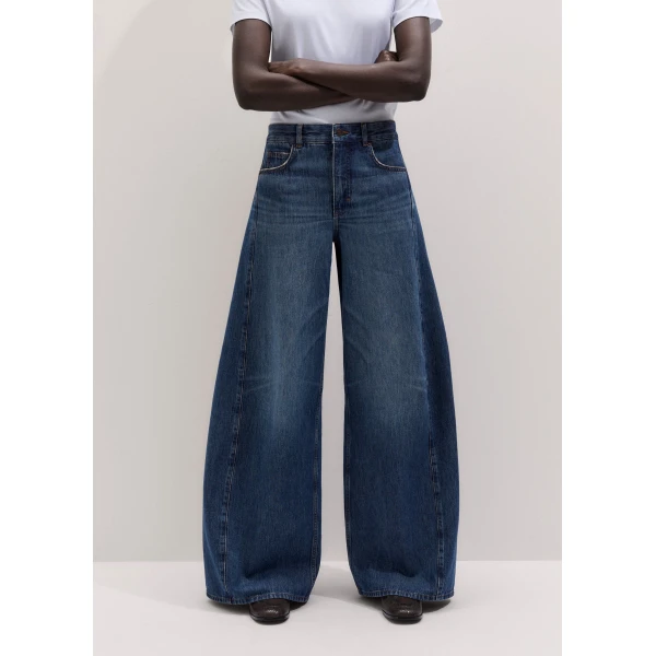 ME+EM Very Wide Taper Jean in Authentic Dark Wash