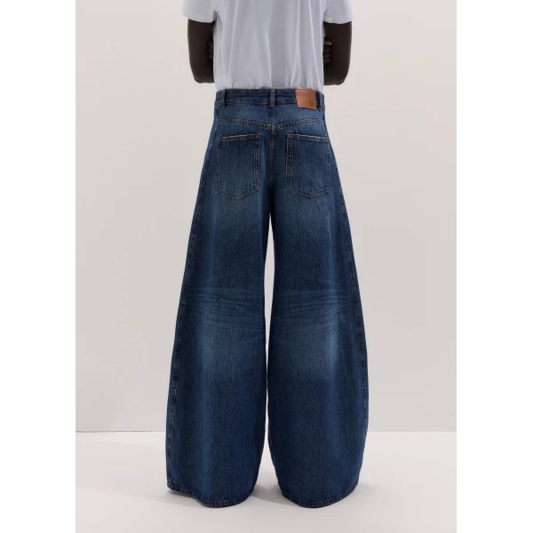 ME+EM Very Wide Taper Jean in Authentic Dark Wash