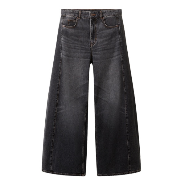 ME+EM Very Wide Taper Jean in Black Wash