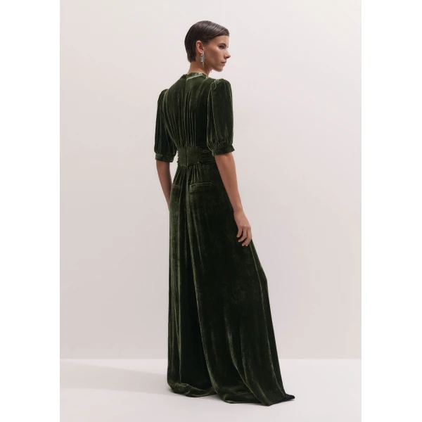 ME+EM Wide-Leg Jumpsuit in Bay Green