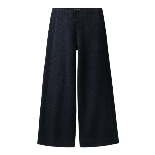ME+EM Wide-Leg Track Pant in Navy/Rich Olive