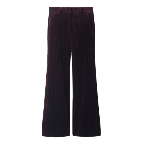 ME+EM Wide-Leg Trouser in Merlot
