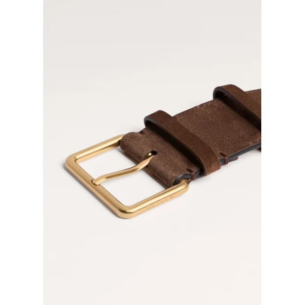 ME+EM Wide Waist Belt in Nut Brown
