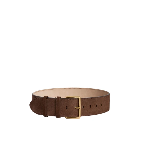ME+EM Wide Waist Belt in Nut Brown