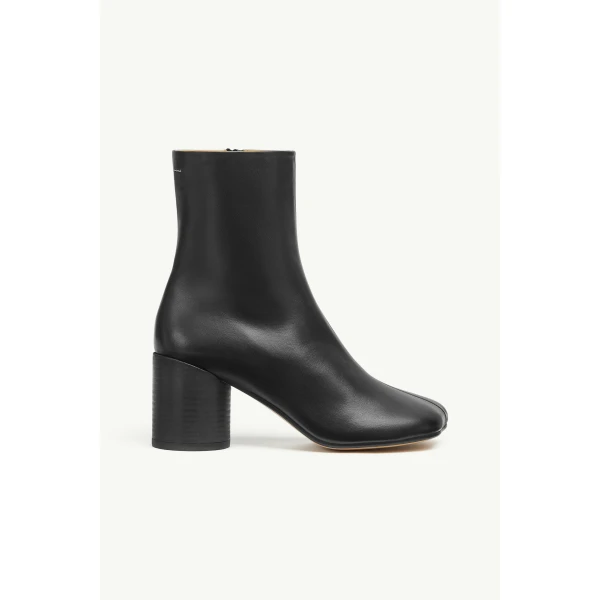 MM6 Maison Margiela Anatomic Ankle Boots in Black, view 2 | Boots | Luxury Shoes 