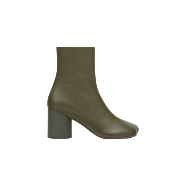 MM6 Maison Margiela Anatomic Ankle Boots in Olive | Boots | Luxury Shoes 