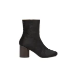 MM6 Maison Margiela Anatomic Ankle Boots in Ponyhair in Tapenade | Boots | Luxury Shoes 