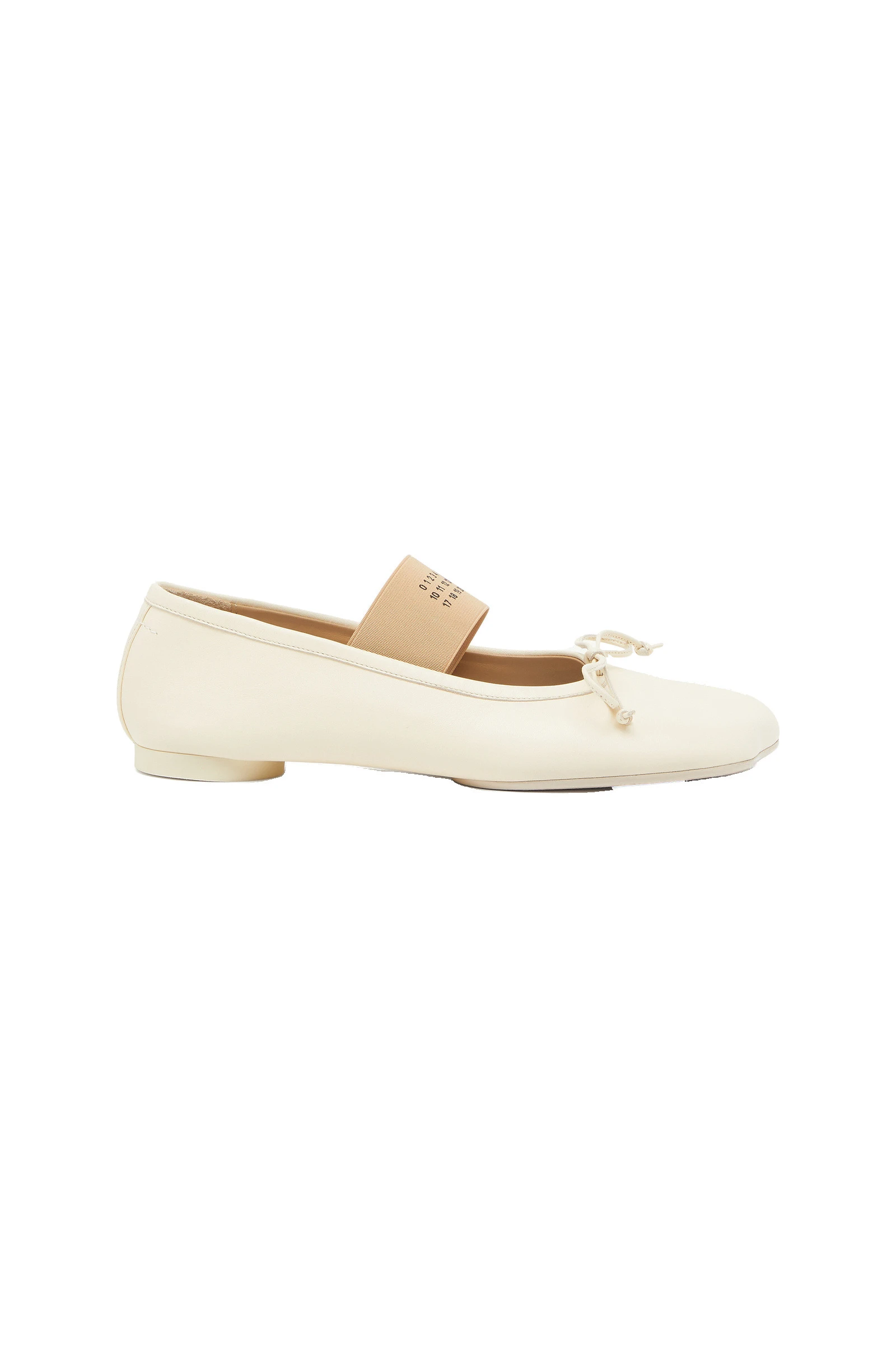 MM6 Maison Margiela Anatomic Numeric Ballerinas in Alabaster MM6 Maison Margiela Anatomic Numeric Ballerinas in Alabaster | Flats | Luxury Shoes