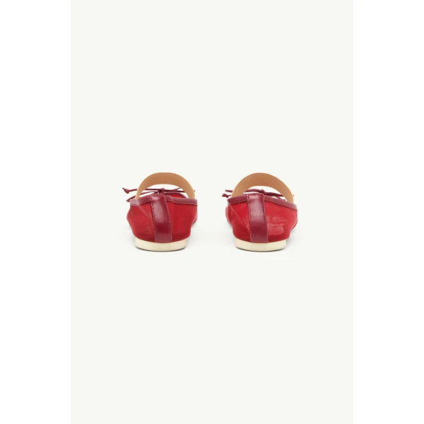 MM6 Maison Margiela Anatomic Numeric Ballerinas in Bordeaux, view 4 | Flats | Luxury Shoes 