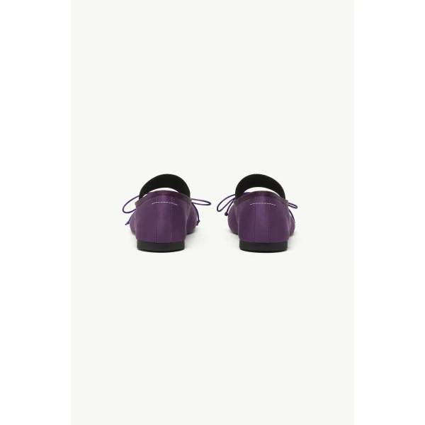 MM6 Maison Margiela Anatomic Numeric Ballerinas in Plum Purple, view 4 | Flats | Luxury Shoes 