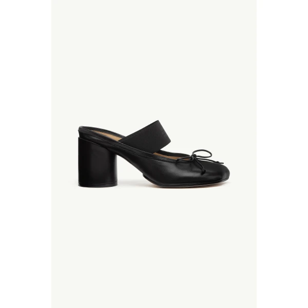 MM6 Maison Margiela Anatomic Numeric Sandals in Black, view 2 | Sandals | Luxury Shoes 