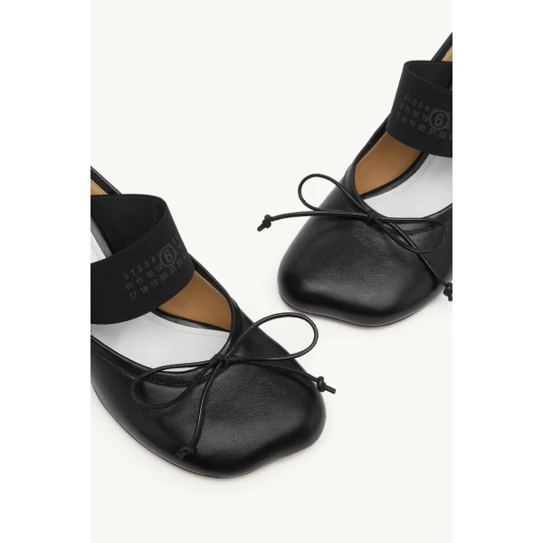 MM6 Maison Margiela Anatomic Numeric Sandals in Black, view 5 | Sandals | Luxury Shoes 
